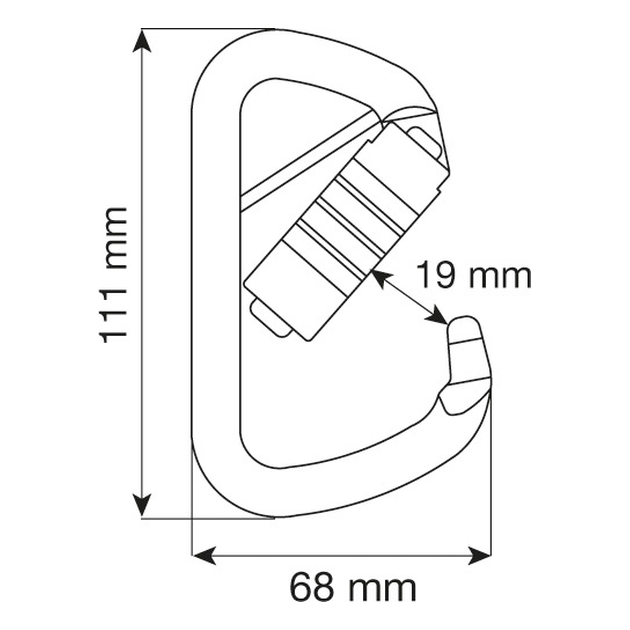 D Plus 3lock PIN 2 D Plus 3lock PIN - Mosquetão em Aço CAMP | Solução Vertical - Vista 2