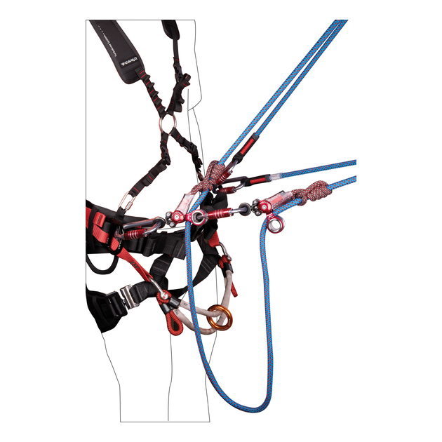 Gyro Lanyard Twin 4 Gyro Lanyard Twin - Corda de Posicionamento Dupla CAMP | Solução Vertical - Vista 4