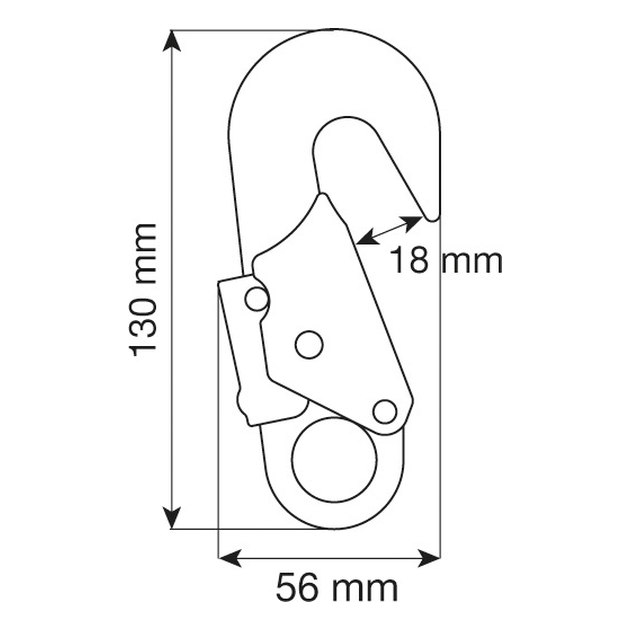 Hook 17 MM 2 Hook 17 MM - Conector Compacto em Aço CAMP | Solução Vertical - Vista 2