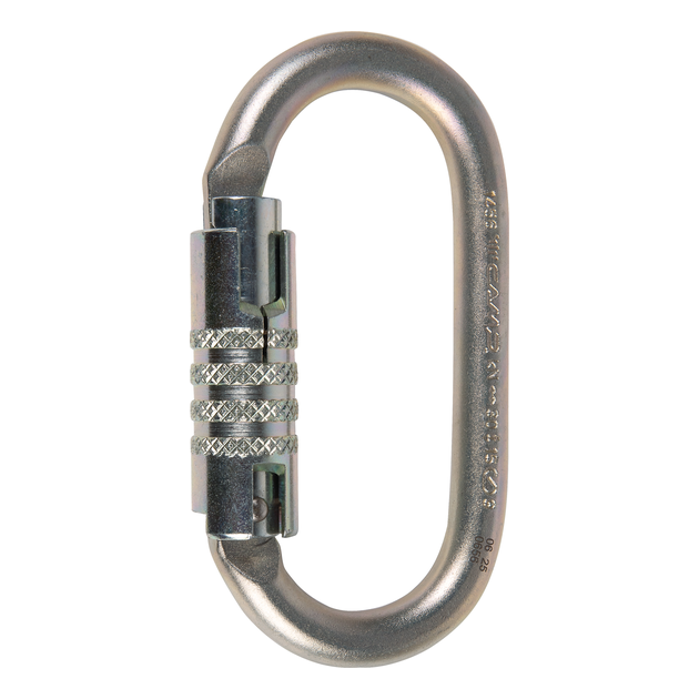 Oval PRO 3lock 1 Oval PRO 3lock - Mosquetão Oval Aço CAMP | Solução Vertical