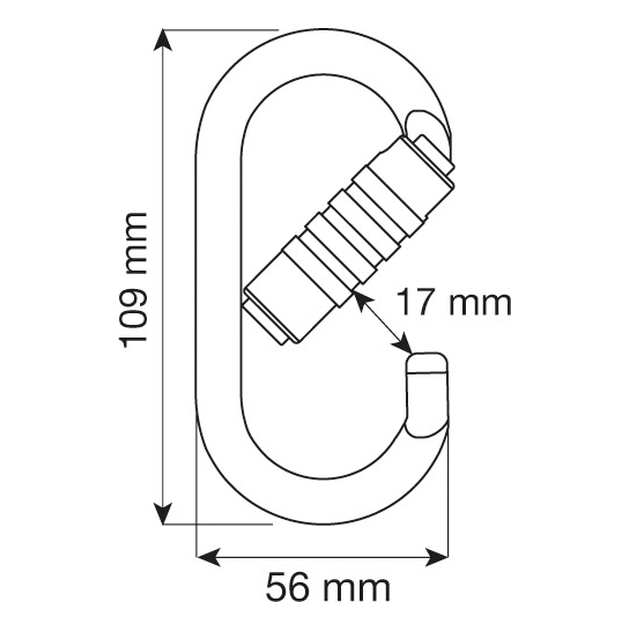 Oval PRO 3lock 2 Oval PRO 3lock - Mosquetão Oval Aço CAMP | Solução Vertical - Vista 2