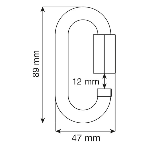 Oval Quick Link Stainless 6 Oval Quick Link Stainless - Malha Rápida CAMP | Solução Vertical - Vista 6