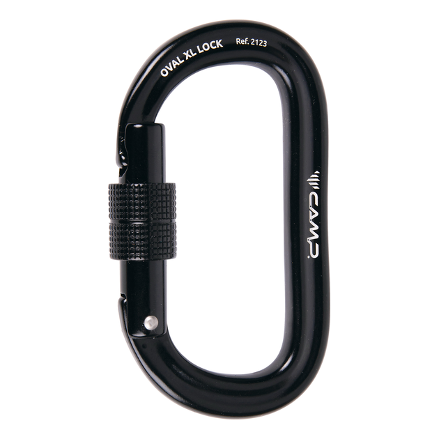 Oval XL Lock Black 1 Oval XL Lock Black - Mosquetão Oval CAMP | Solução Vertical