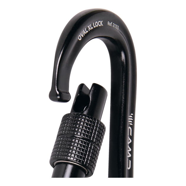 Oval XL Lock Black 6 Oval XL Lock Black - Mosquetão Oval CAMP | Solução Vertical - Vista 6
